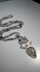Black Onyx and Tourmalated Quartz