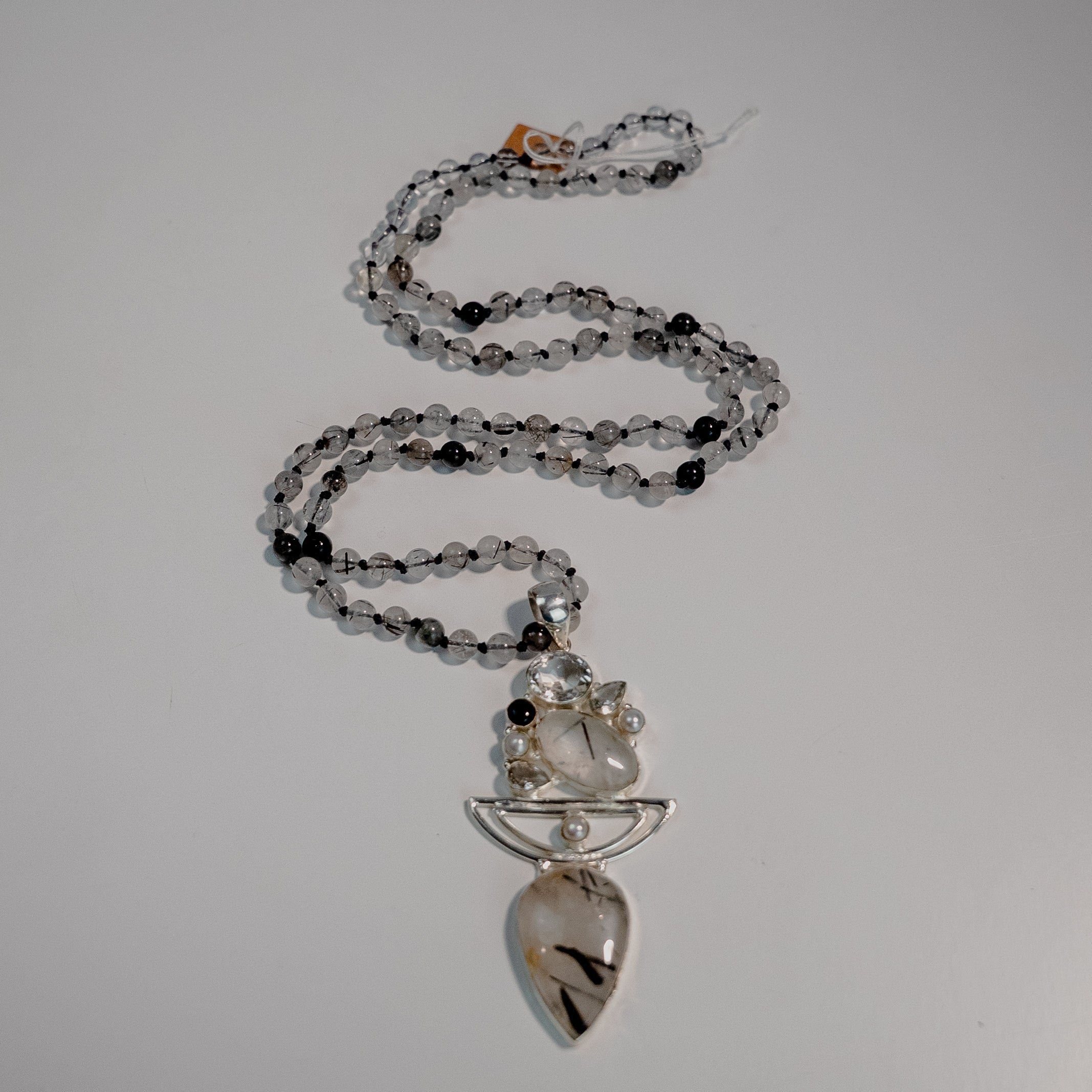 Black Onyx and Tourmalated Quartz