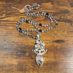 Black Onyx and Tourmalated Quartz