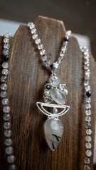 Black Onyx and Tourmalated Quartz