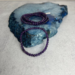 4mm Amethyst Bracelet