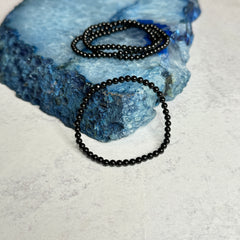4mm Natural Black Tourmaline Bracelet