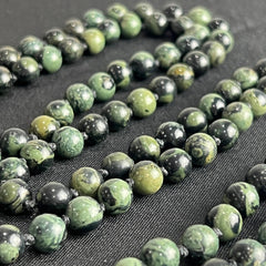 Kambaba Jasper Hand Knotted Japa Mala 8mm 108 Bead | Prayer Beads | Meditation Necklace | Mantra and Reiki Infused