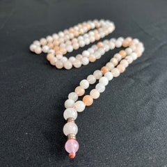 Pink Aventurine Hand Knotted Mala 6mm | 108 Bead | Prayer Beads | Meditation Necklace | Mantra | Sound Healing | Reiki Infused