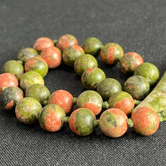 Unakite Hand Knotted Hand Mala 8mm | 27 Bead | Prayer Bead | Japa Mala | Meditation Bracelet | Mantra and Reiki Infused