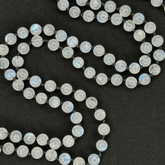 Moonstone Hand Knotted Japa Mala 6mm | 108 Beads | Prayer Beads | Meditation Necklace