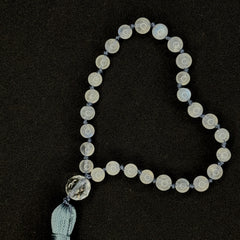 Moonstone Hand Mala 6mm | 27 Beads | Prayer Beads | Hand Knotted