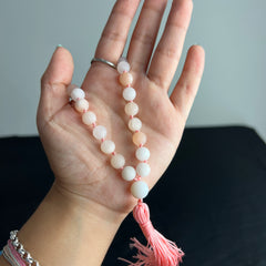 Matte Pink Aventurine Hand Mala 8mm (27 beads)