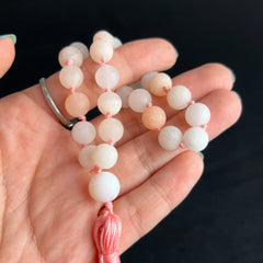 Matte Pink Aventurine Hand Mala 8mm (27 beads)