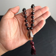 Smoky Quartz Hand Mala 8mm (27 beads)