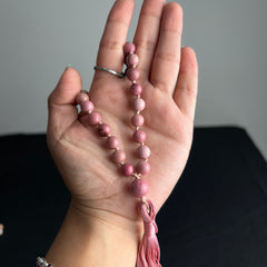 Rhodonite Hand Mala 8mm (27 beads)
