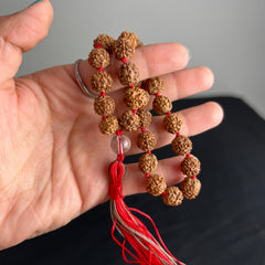 Rudraksha Hand Mala 8mm (27 beads)