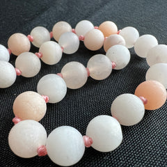 Matte Pink Aventurine Hand Mala 8mm (27 beads)