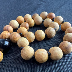 Palo Santo Hand Knotted Hand Mala 8mm | 27 Bead | Prayer Bead | Japa Mala | Meditation Bracelet | Mantra and Reiki Infused