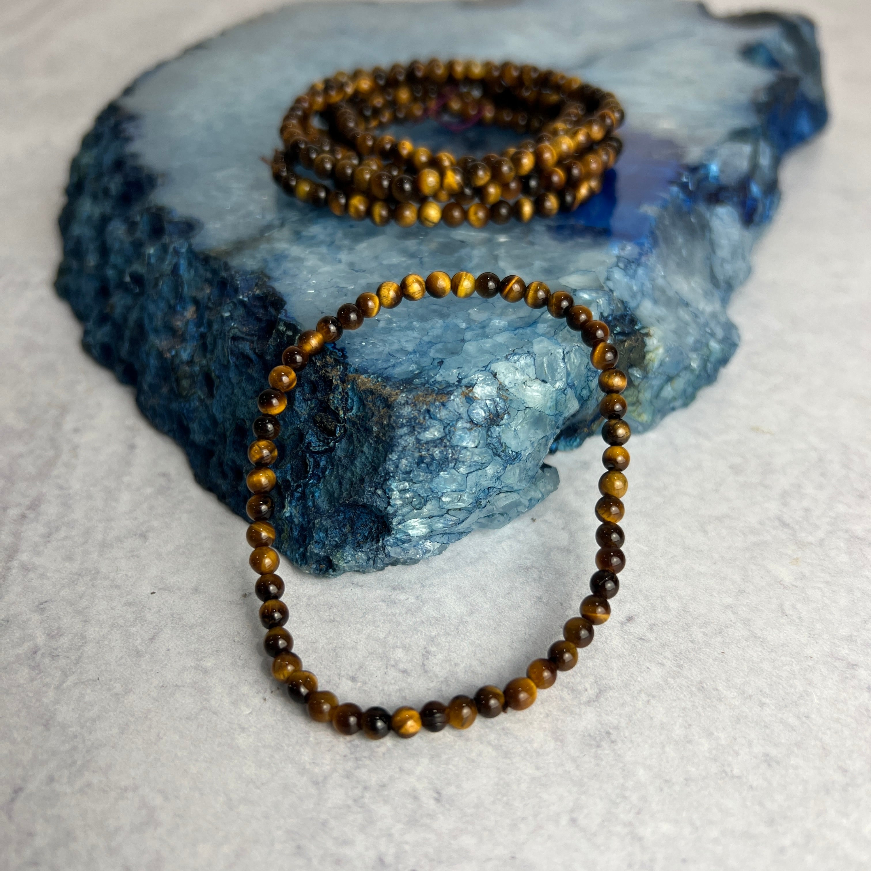 4mm Tigers Eye Bracelet