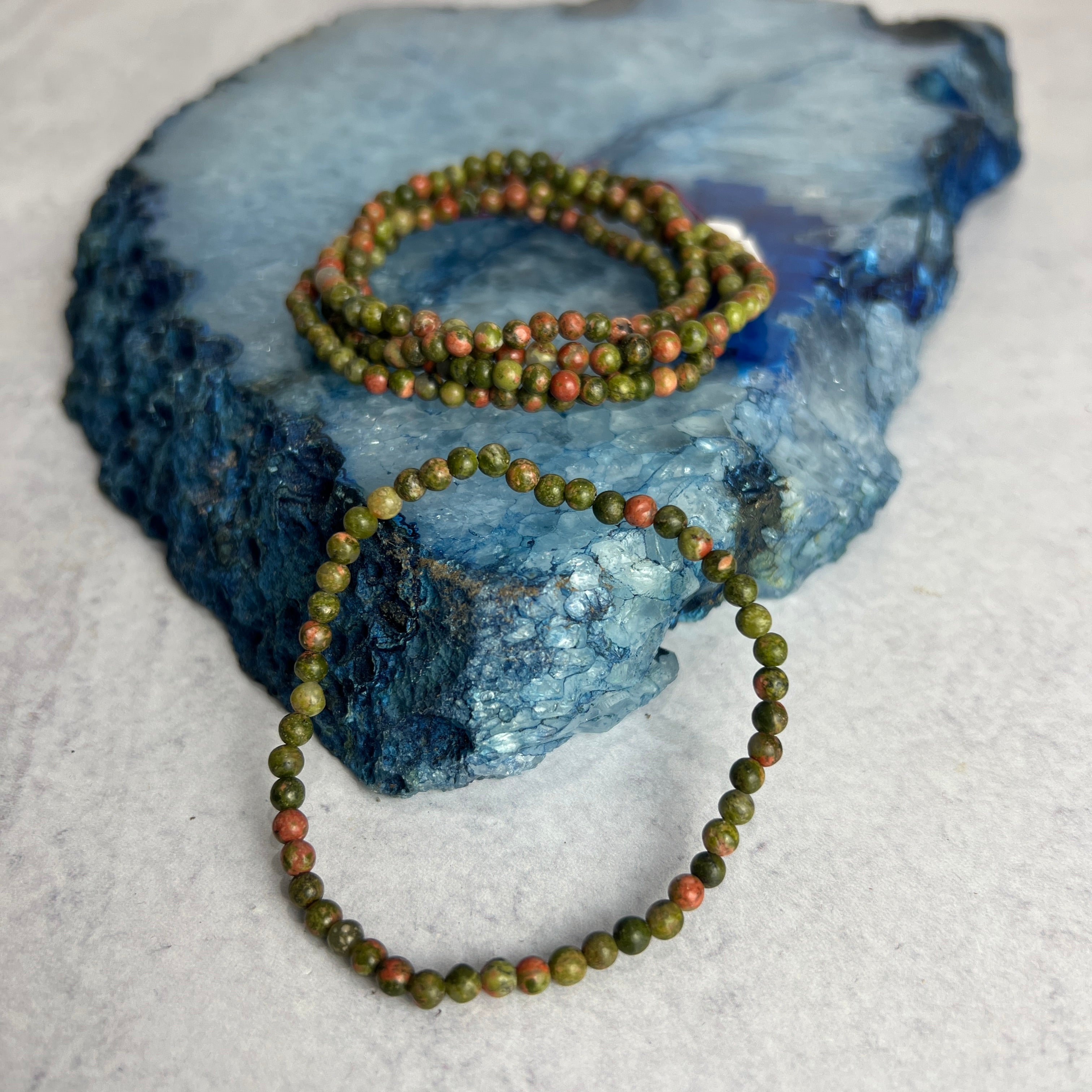 4mm Unakite Bracelet