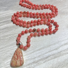 Rhodochrosite Mala 8mm 108 beads