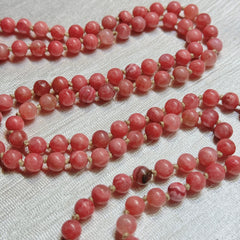 Rhodochrosite Mala 8mm 108 beads