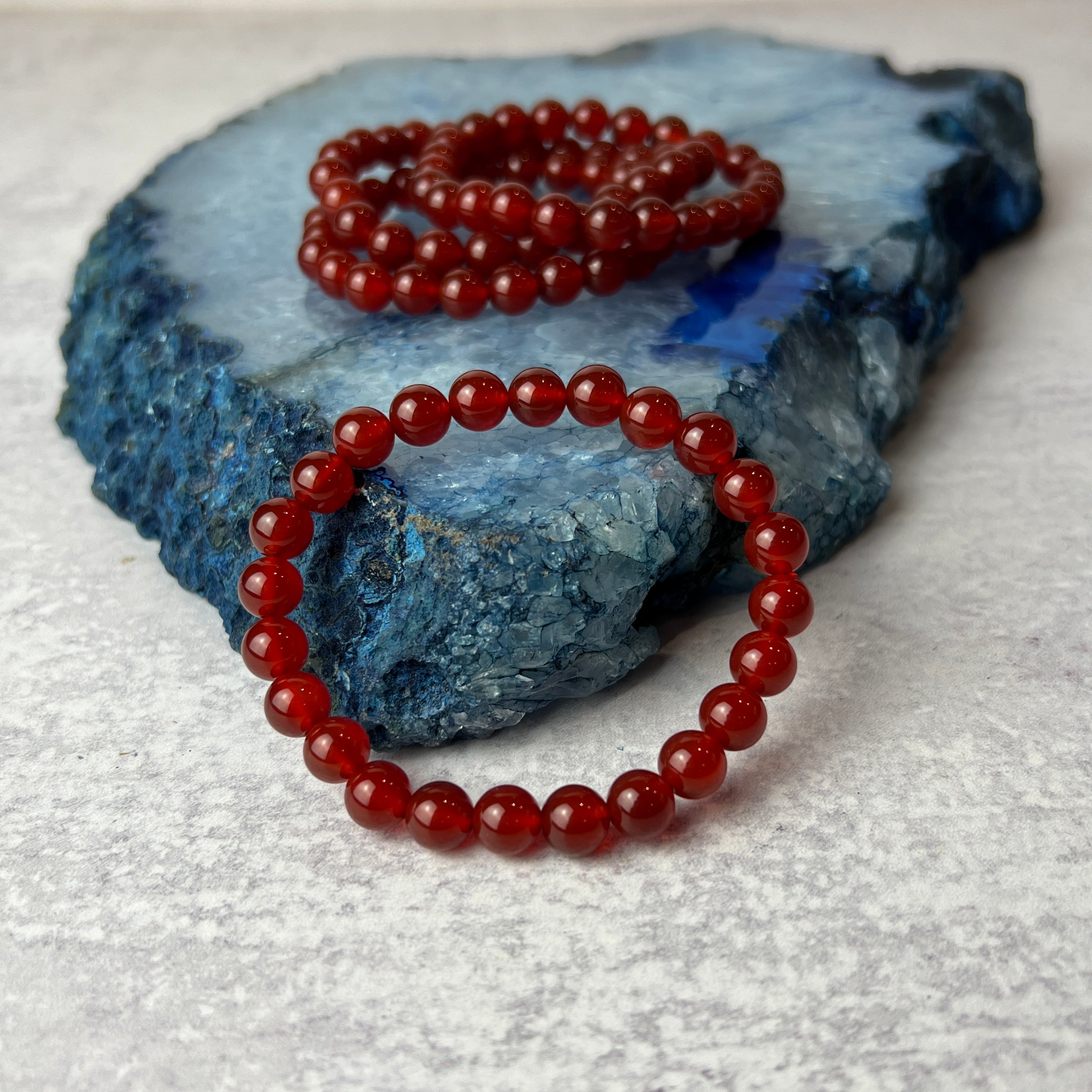 8mm Carnelian Bracelet