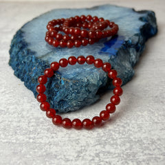 8mm Carnelian Bracelet