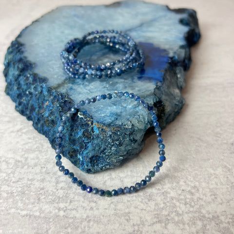 4mm Kyanite Faceted Bracelet