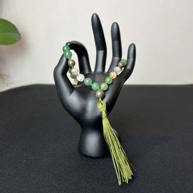 Prosperity Hand Mala (Aventurine, Citrine & Pyrite) 6mm