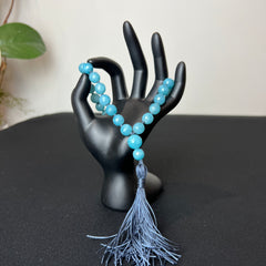 Angelite Faceted Hand Mala 10mm