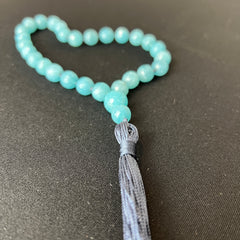 Angelite Faceted Hand Mala 10mm
