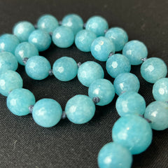 Angelite Faceted Hand Mala 10mm