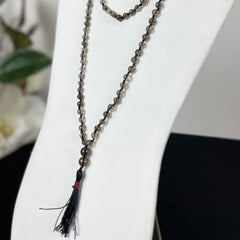 Smokey Quartz Faceted Mala 8mm
