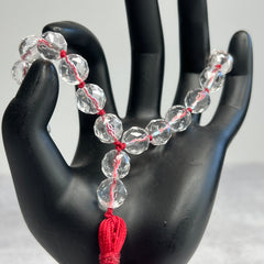 Clear Quartz Hand Mala 10mm