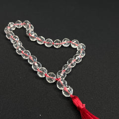 Clear Quartz Hand Mala 10mm