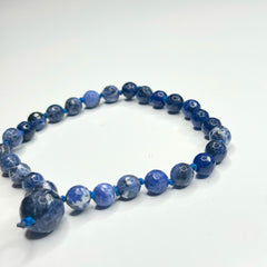 Sodalite Hand Knotted Hand Mala 8mm | 27 Bead | Prayer Bead | Japa Mala | Meditation Bracelet | Mantra and Reiki Infused