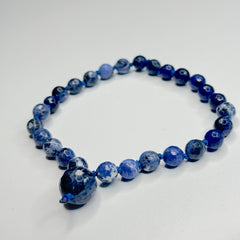 Sodalite Hand Knotted Hand Mala 8mm | 27 Bead | Prayer Bead | Japa Mala | Meditation Bracelet | Mantra and Reiki Infused