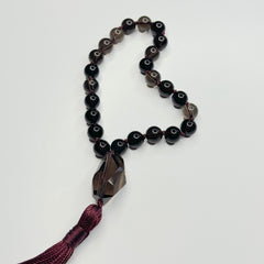 Smoky Quartz Hand Mala 8mm (27 beads)