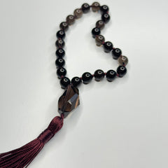 Smoky Quartz Hand Mala 8mm (27 beads)