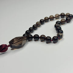 Smoky Quartz Hand Mala 8mm (27 beads)