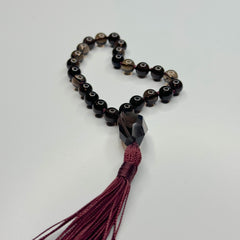 Smoky Quartz Hand Mala 8mm (27 beads)
