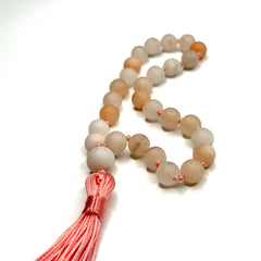 Matte Pink Aventurine Hand Mala 8mm (27 beads)