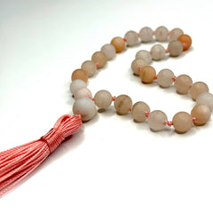 Matte Pink Aventurine Hand Mala 8mm (27 beads)