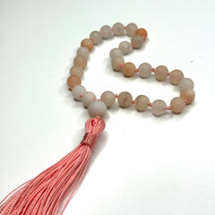 Matte Pink Aventurine Hand Mala 8mm (27 beads)