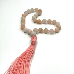 Matte Pink Aventurine Hand Mala 8mm (27 beads)