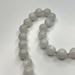 Moonstone Hand Knotted Hand Mala 8mm | 27 Bead | Prayer Bead | Japa Mala | Meditation Bracelet | Mantra and Reiki Infused