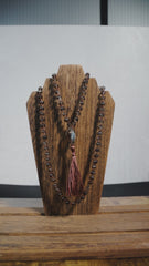 Smokey Quartz Hand Knotted Japa Mala, Prayer Beads, Meditation Necklace. 8mm 108 Beads. Mantra, Sound Healing & Reiki Infused