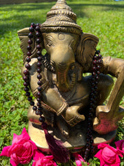 Red Garnet Hand Knotted Mala 8mm 108 Bead | Mantra, Sound Healing & Reiki Infused | Prayer Beads