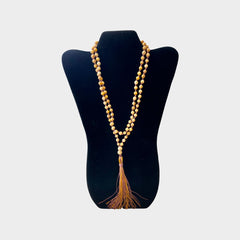 Palo Santo Mala with Light Brown Cord