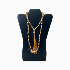 Palo Santo Mala with Light Brown Cord