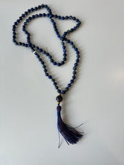 Lapis Lazuli 8mm Faceted Mala