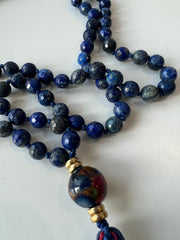 Lapis Lazuli 8mm Faceted Mala