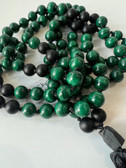 Malachite & Black Onyx Mala